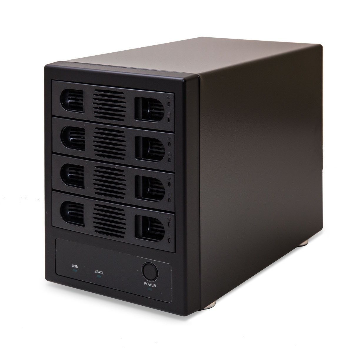 Syba SY-ENC50104 4 Bay 3.5” SATA III HDD 4-Bay USB 3.0 & eSATA, Black 