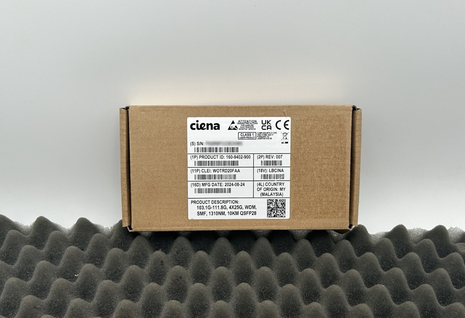 CIENA 160-9402-900 005 QSFP28 103.1G-111.8G Transceiver Module (WE BUY CIENA)