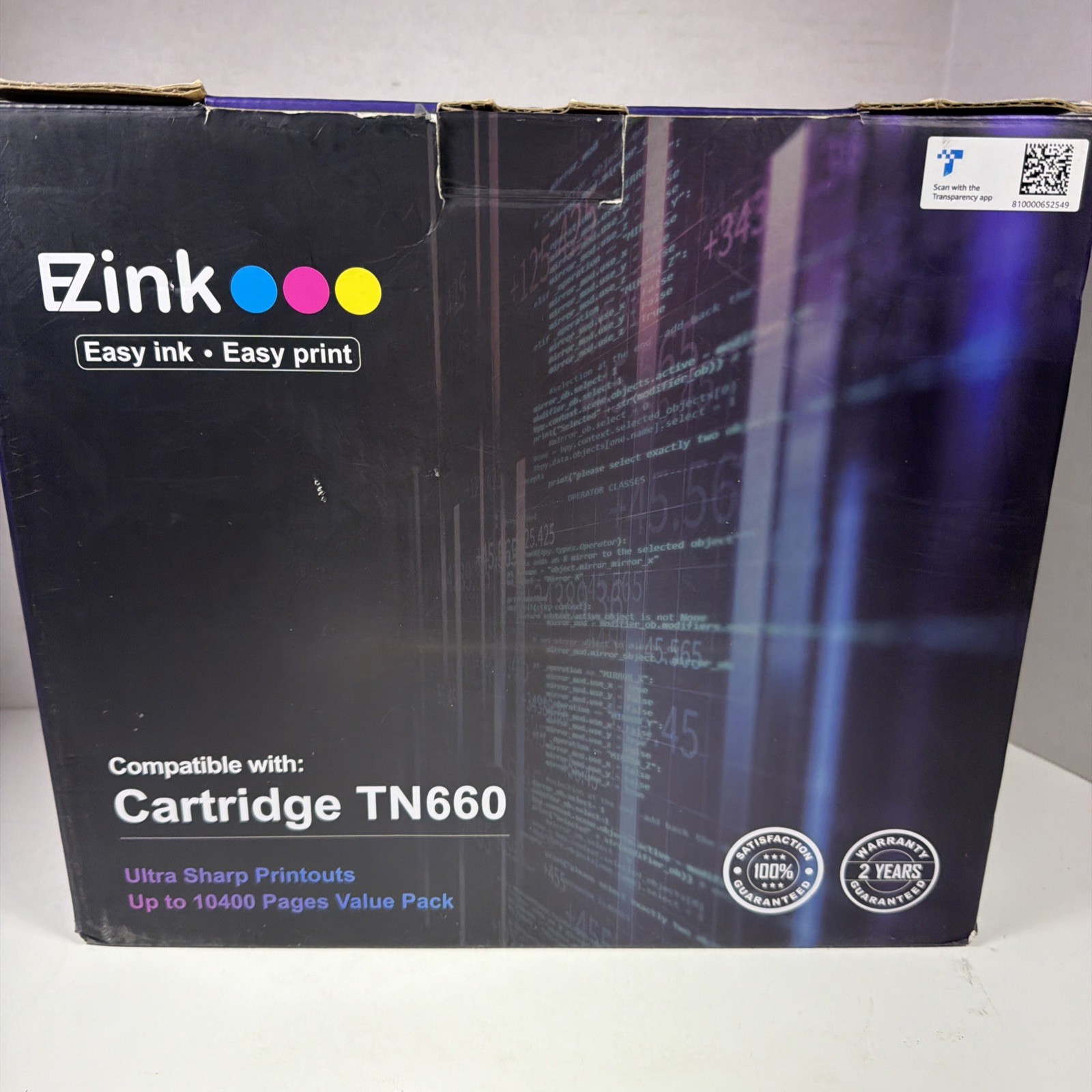 EZink TN660  Toner High Yield 4 Black Toner Cartridges