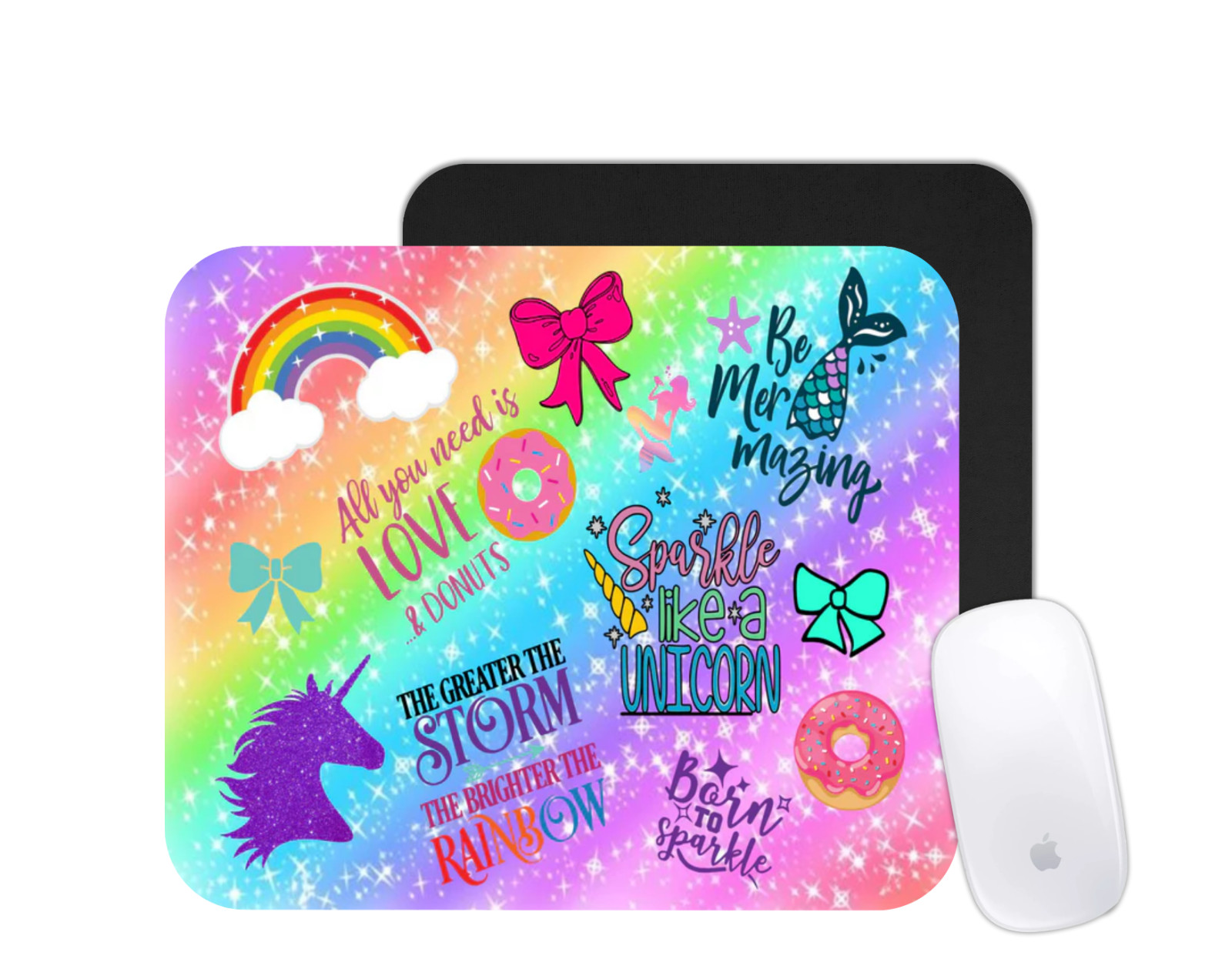 Girl Quotes Mouse Pad | Inspirational Feminine Desk Mat | Custom Gift