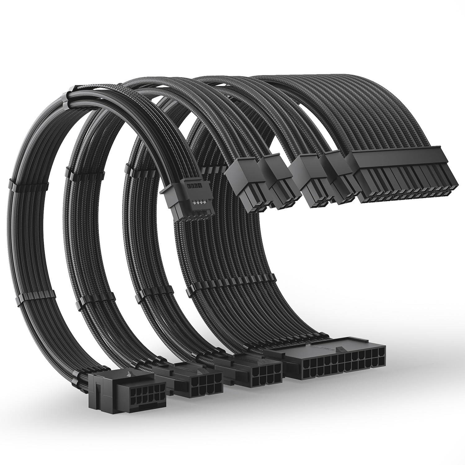 AsiaHorse 12VHPWR PSU Extension Cable Kit for RTX 50/40 Series, 16AWG Pcie 5.0 C