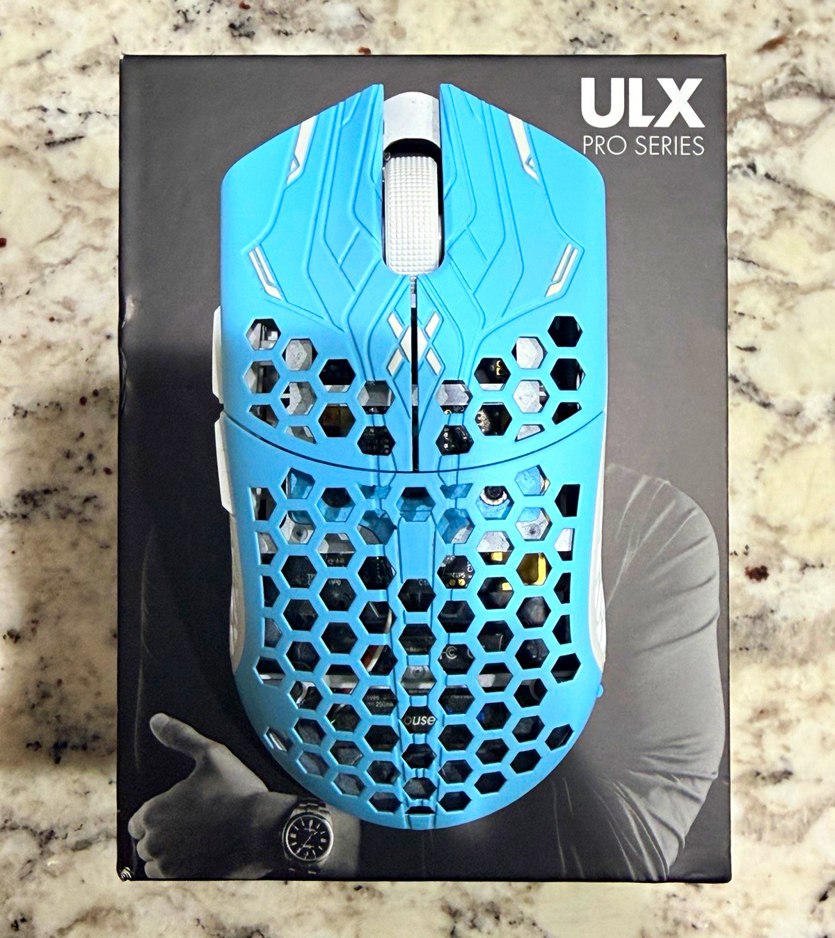 Finalmouse UltralightX Pro Tarik Lion Wireless Mouse 8000 DPI Blue/White