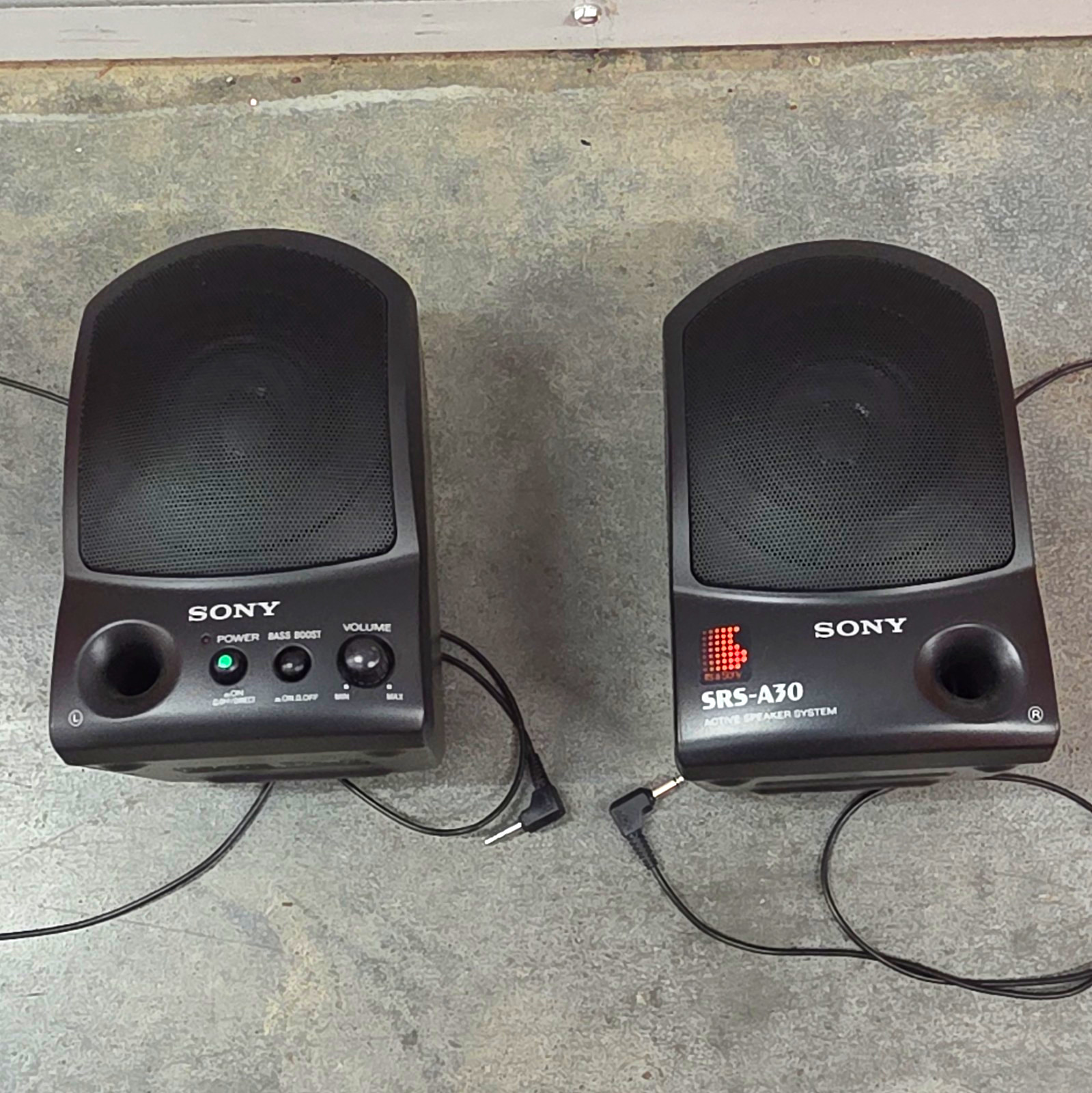 Sony SRS-A30 2.0 Wired Active Speaker System 3.5mm Bass Boost Black