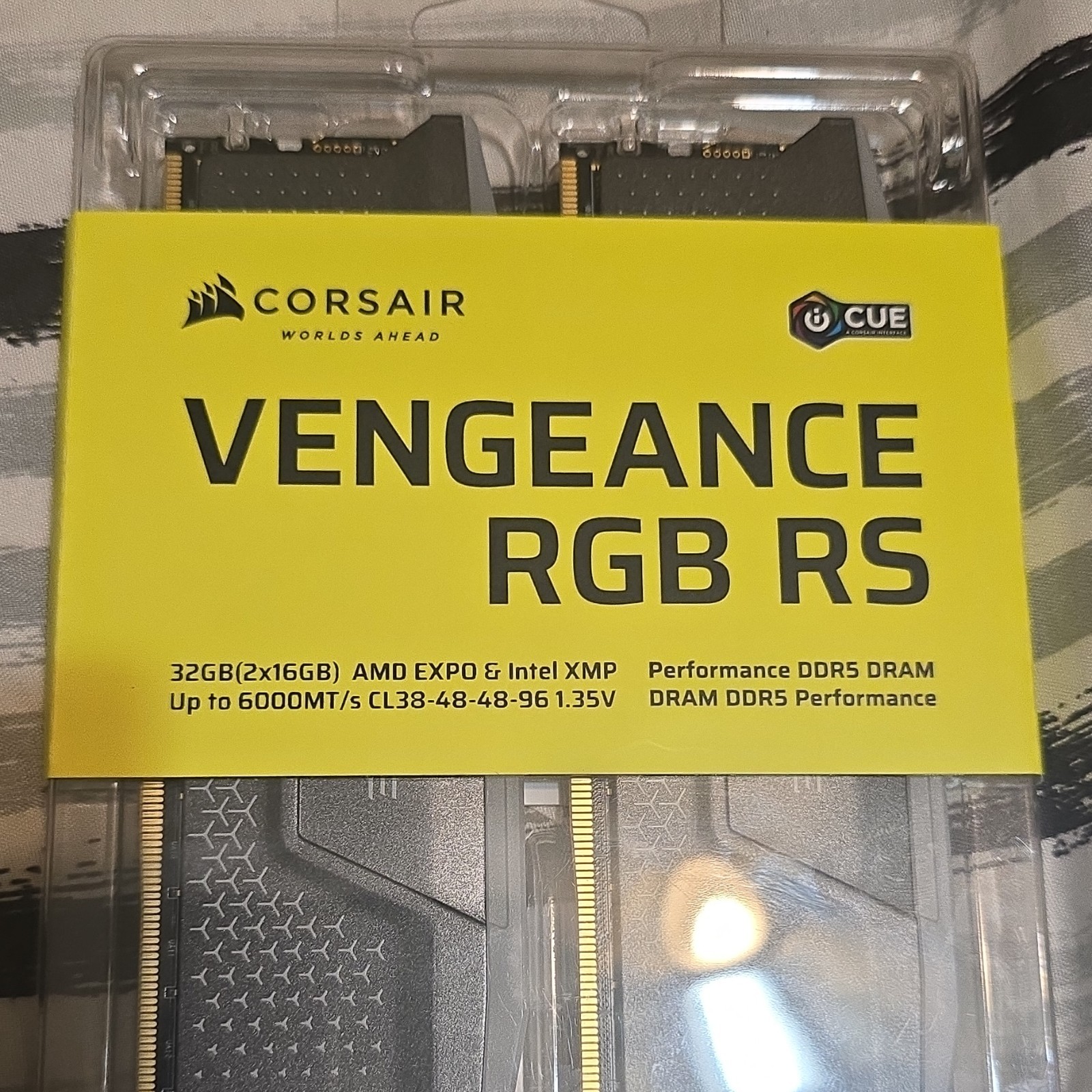 Corsair Vengeance RGB RS 32GB (2x16GB) DDR5 6000 DIMM EXPO/XMP