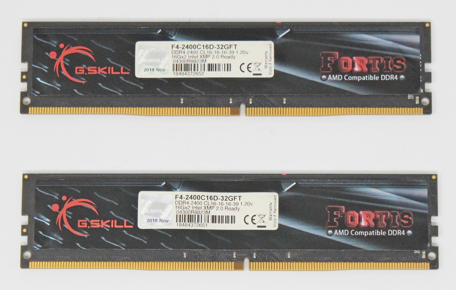 G.Skill Fortis 32GB (2x16GB) F4-2400C16D-32GFT PC4-19200 DDR4-2400 RAM (#38896)