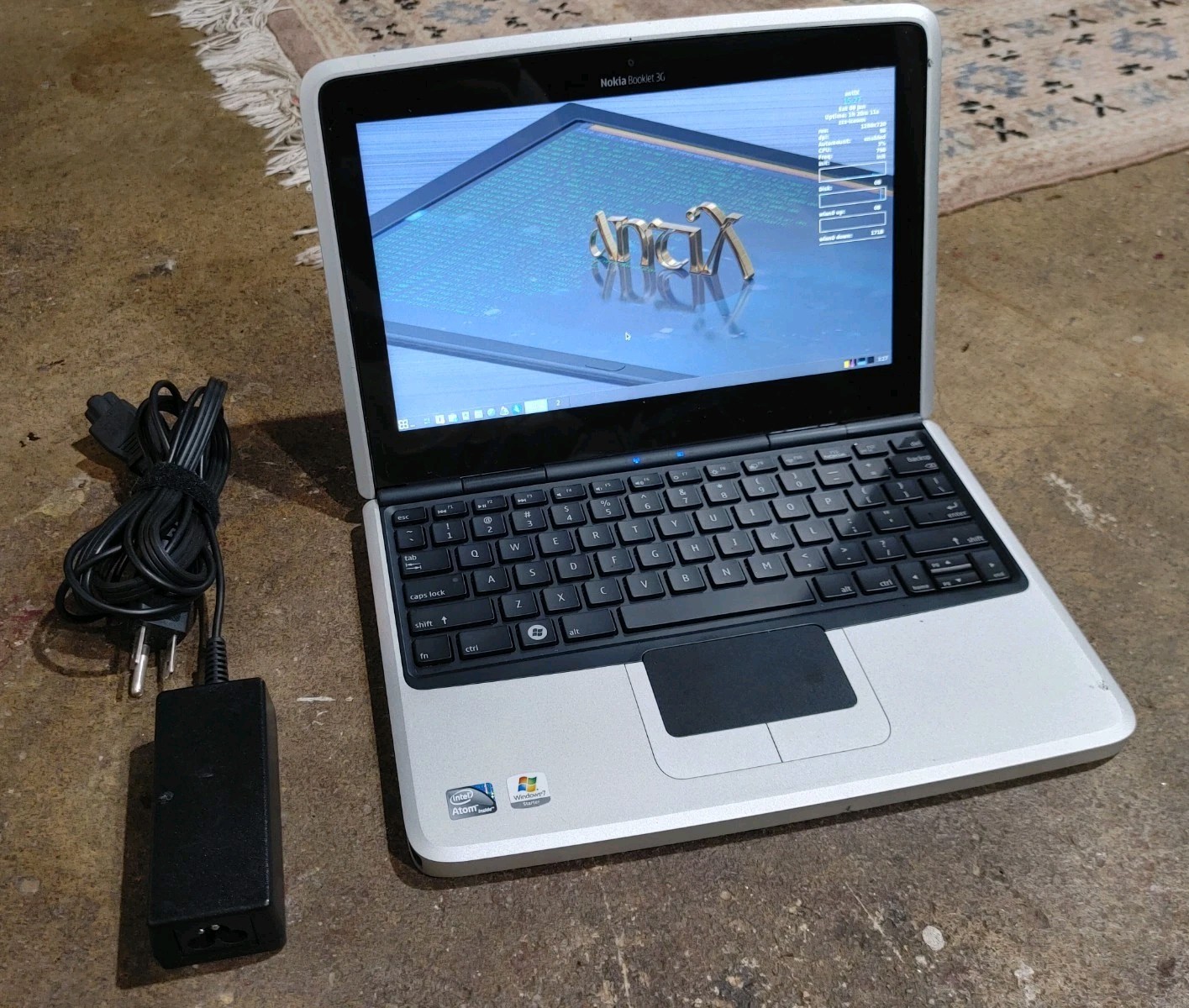Extremely Rare Nokia Booklet 3G Mini Laptop From 2009 - Black - Linux 