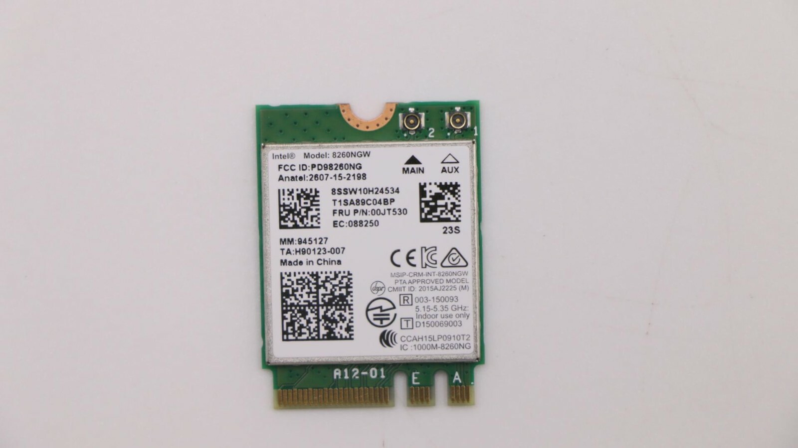 Genuine Intel Lenovo TP P50 Yoga 460 Wireless Wi-Fi Card 8SSW10H24534 00JT530 