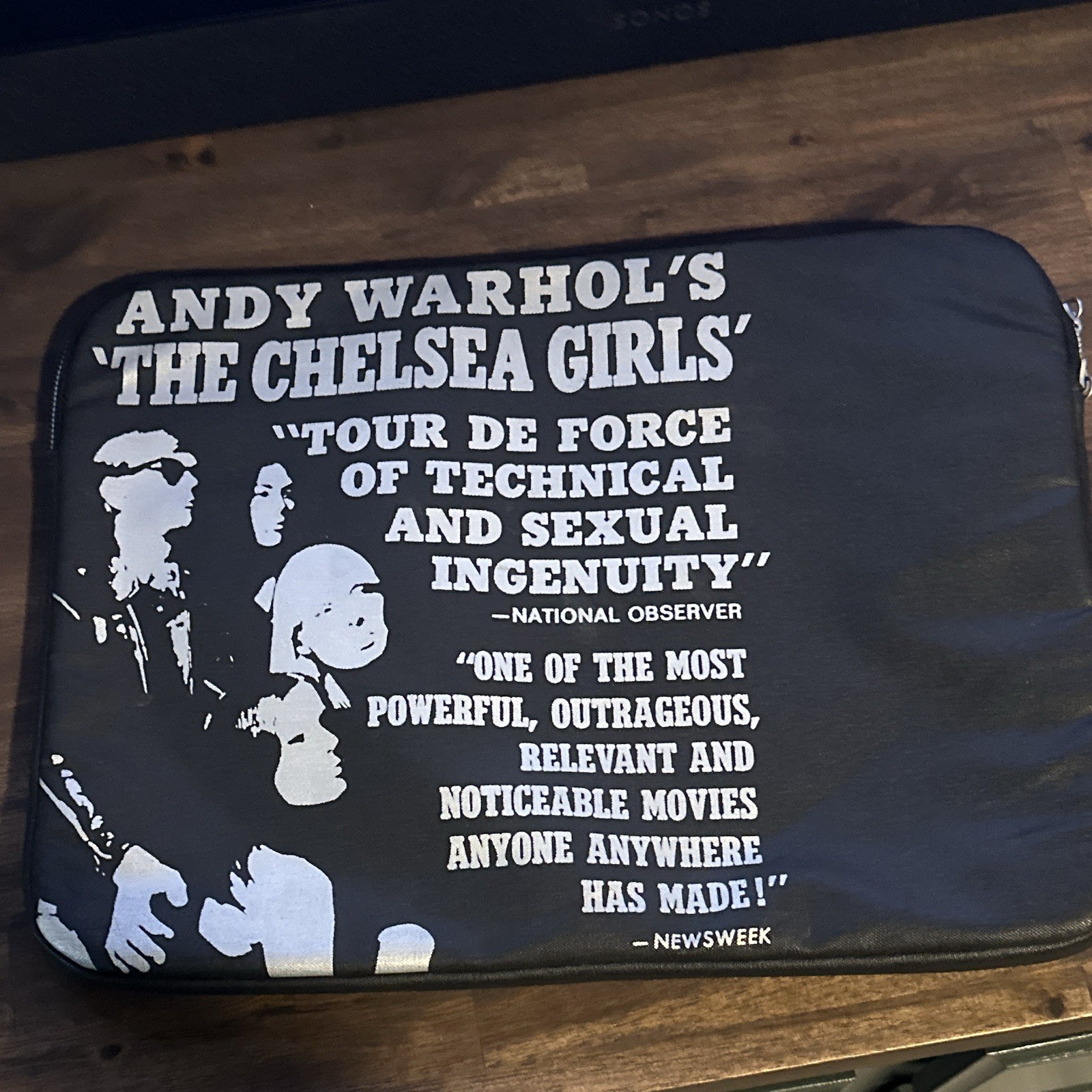 Incase for Andy Warhol Chelsea Girls 15in Padded Zipper Black Laptop Sleeve