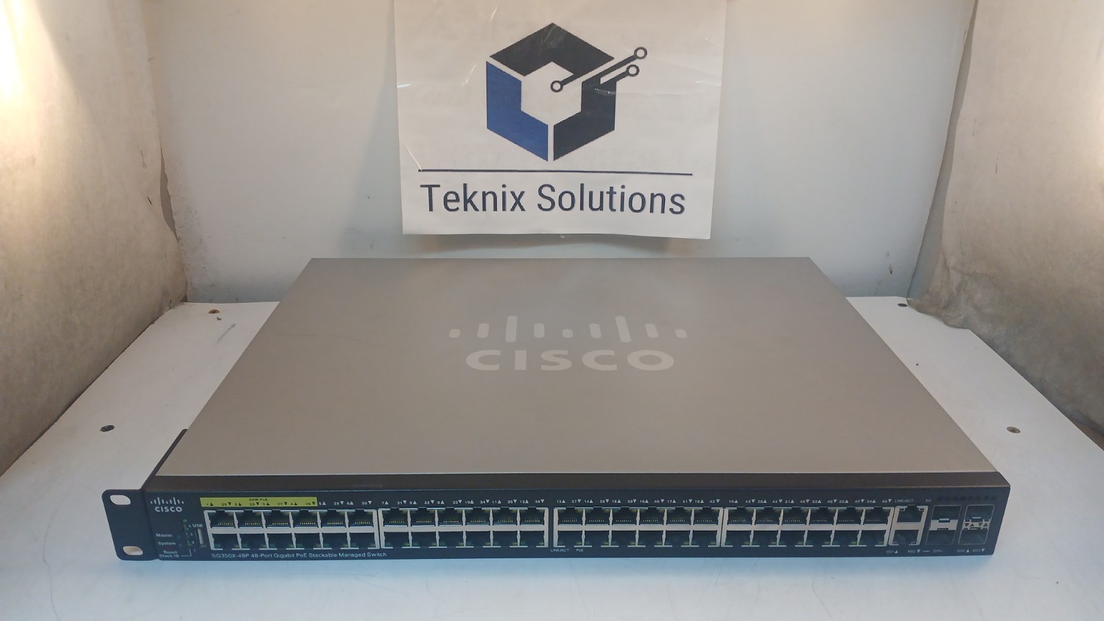 Cisco SG350X-48P 48-Port PoE Network Switch *TESTED WORKING* *READ*