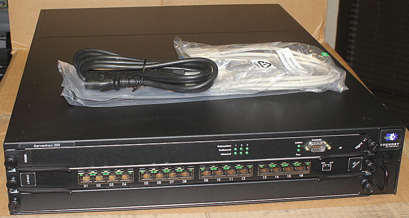 Foundry Brocade ServerIron SI-350 SI350 w/ 1x WSM6 1x J-B16GC 1x AC PS 5xAvail