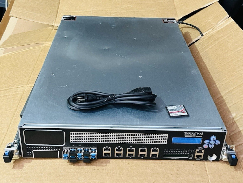HP Tipping Point 1400N S1400N IPS-1.5Gbps-5x Gig-T/5x 1G Fbr Firewall Security