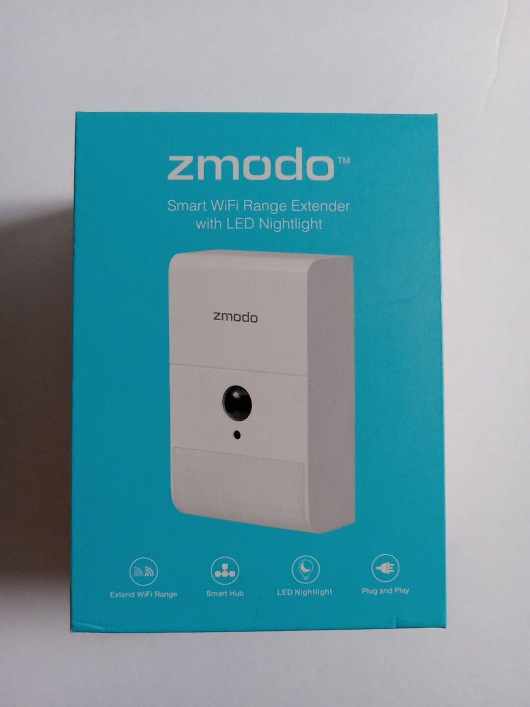 Zmodo ZM-SHRZ01W Smart WiFi Range Extender with LED Nightlight - White