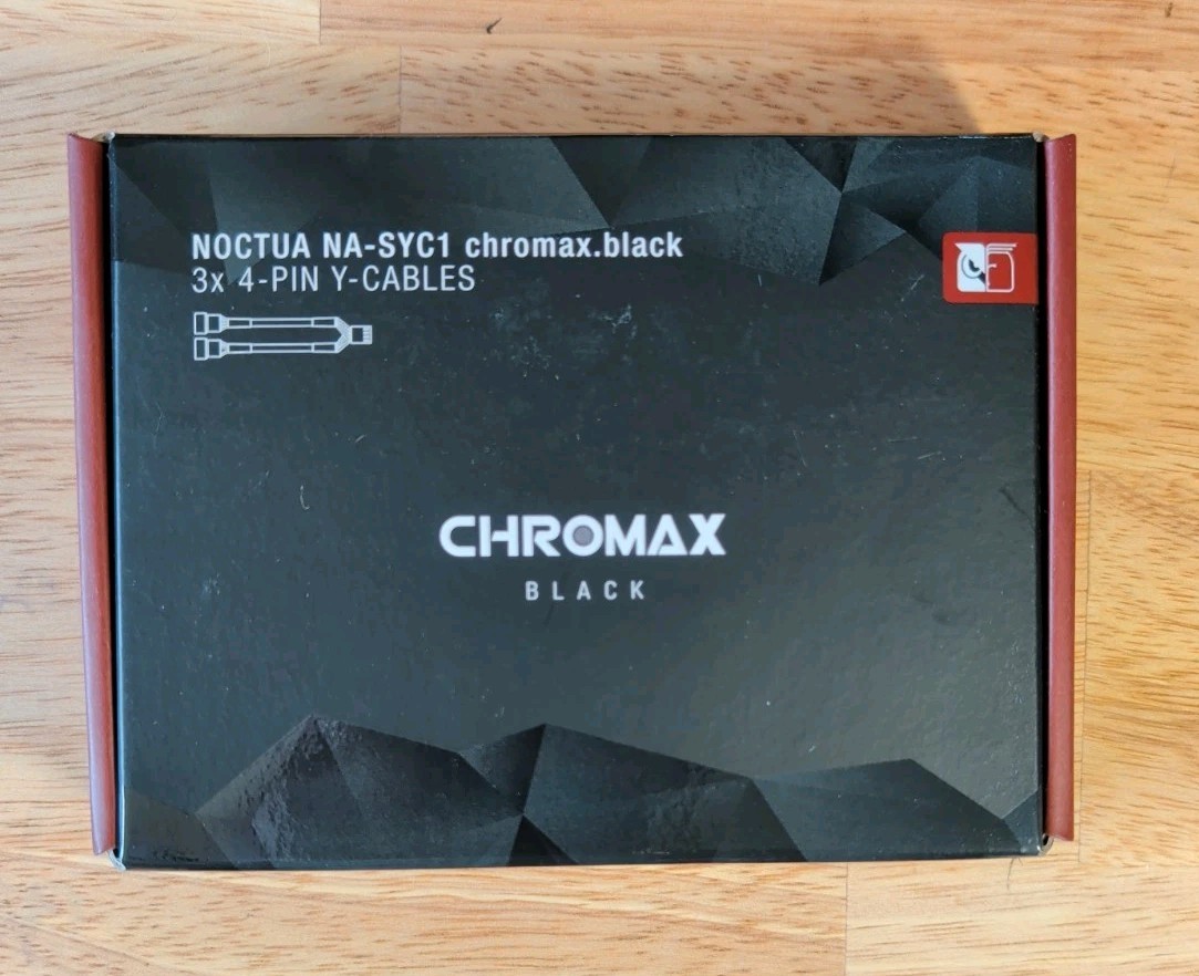 Noctua NA-SYC1 Chromax.Black 3x 4 Pin Y-Cables