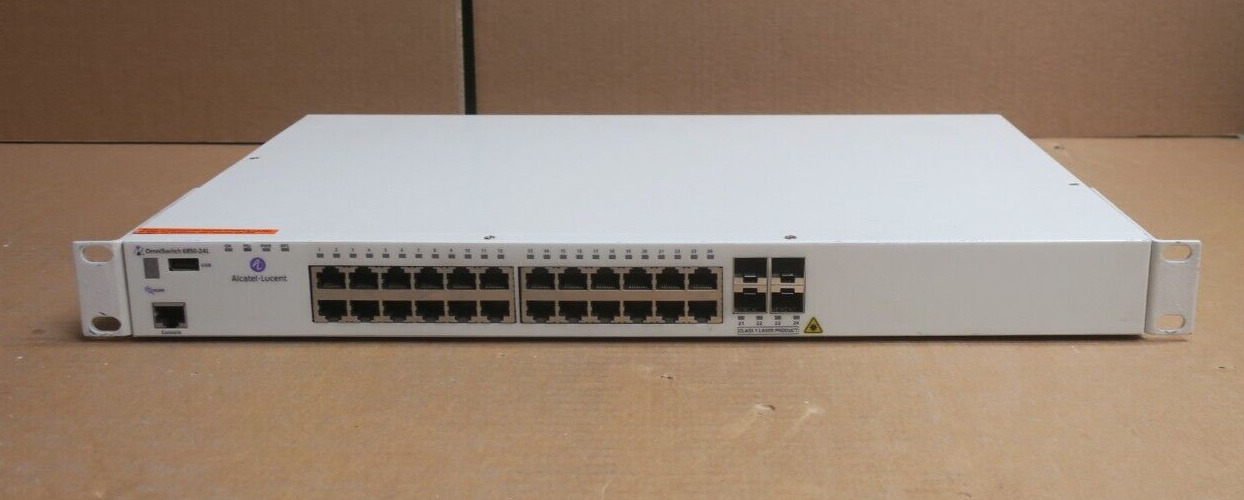 Alcatel-Lucent OmniSwitch OS6850-24L 20x 10/100Base-T & 4x SFP/RJ45 1U Switch