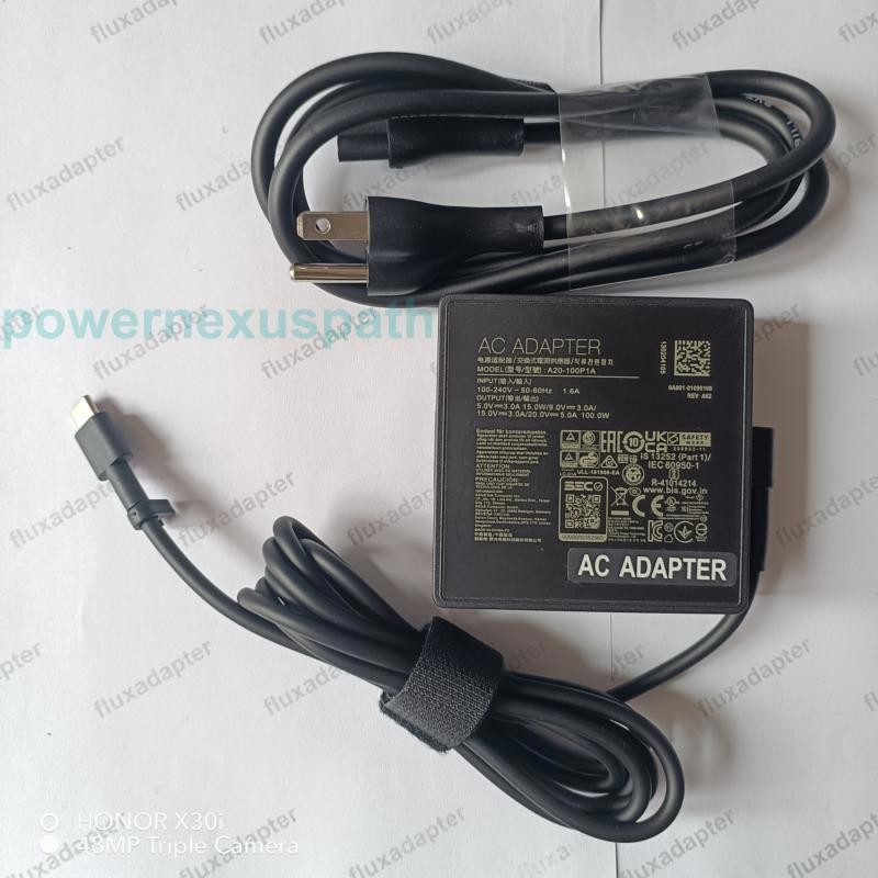 100W USB-C Adapter Charger A20-100P1A For ASUS ExpertBook B5 B5404CVF B5604CVF
