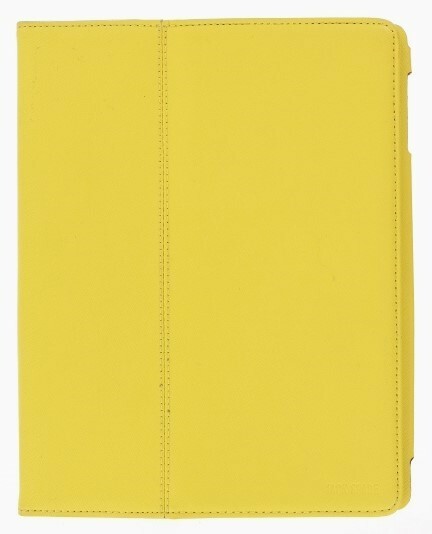 Jack Spade Yellow Hardcover Lightweight Leather Tablet Case 134544