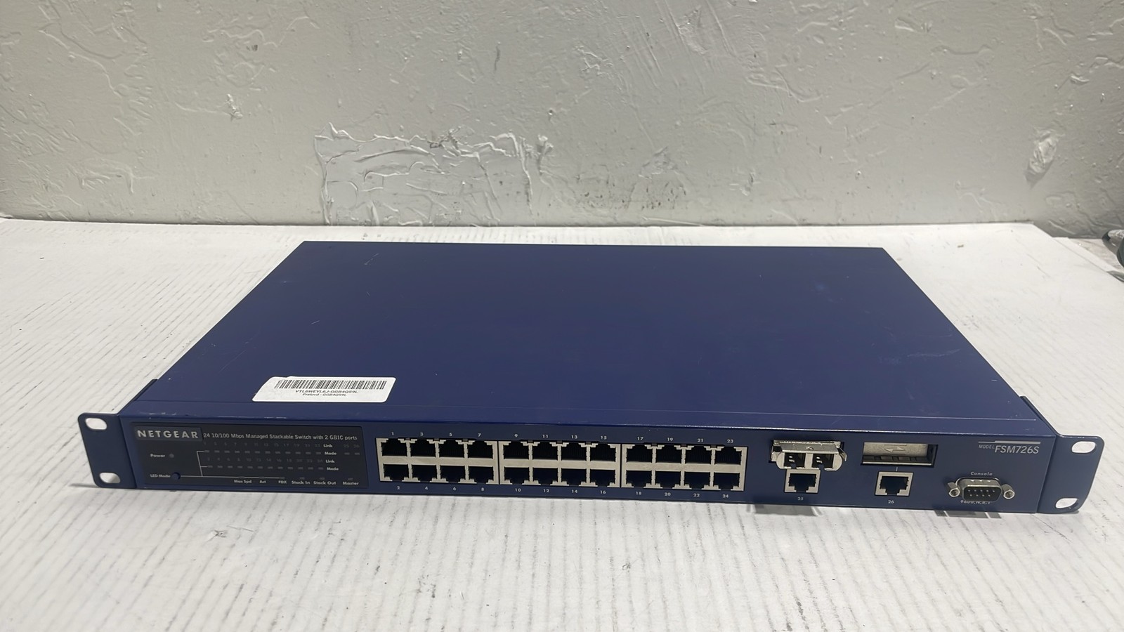 Netgear FSM726S ProSafe 24-Port Layer 2 Managed Network Ethernet Switch