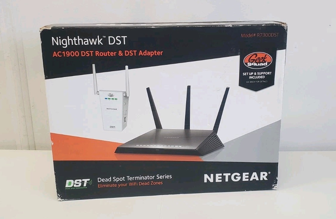 Netgear Nighthawk DST AC1900 DST Router & Adapter R7300DST New In Box 