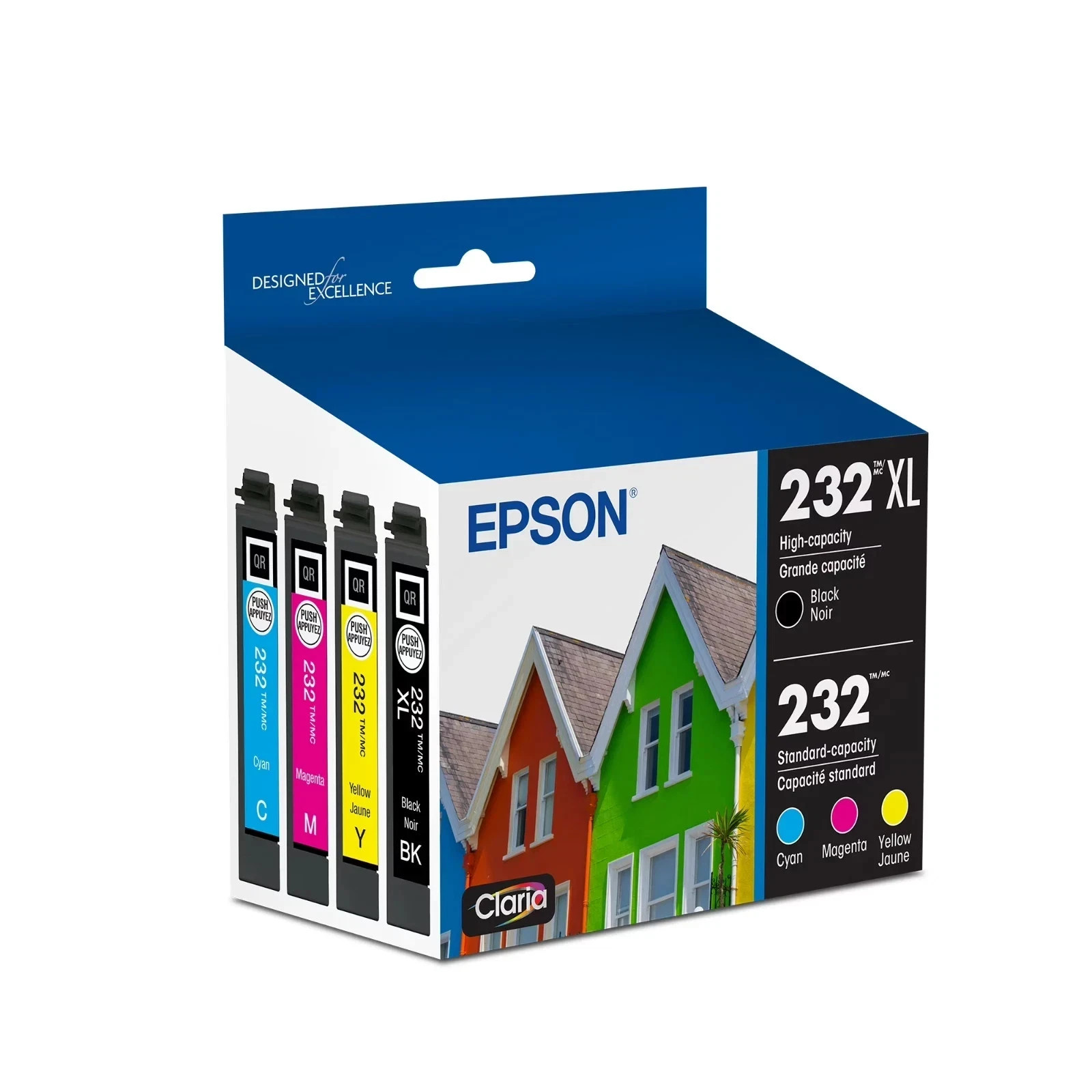 Epson 232XL Ink Combo Pack Black & Color WF-2930 WF-2950 
