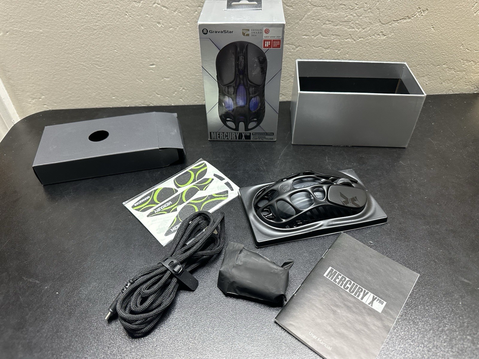 Gravastar Mercury X Pro Magnesium Alloy Wireless Gaming Mouse - New Open Box