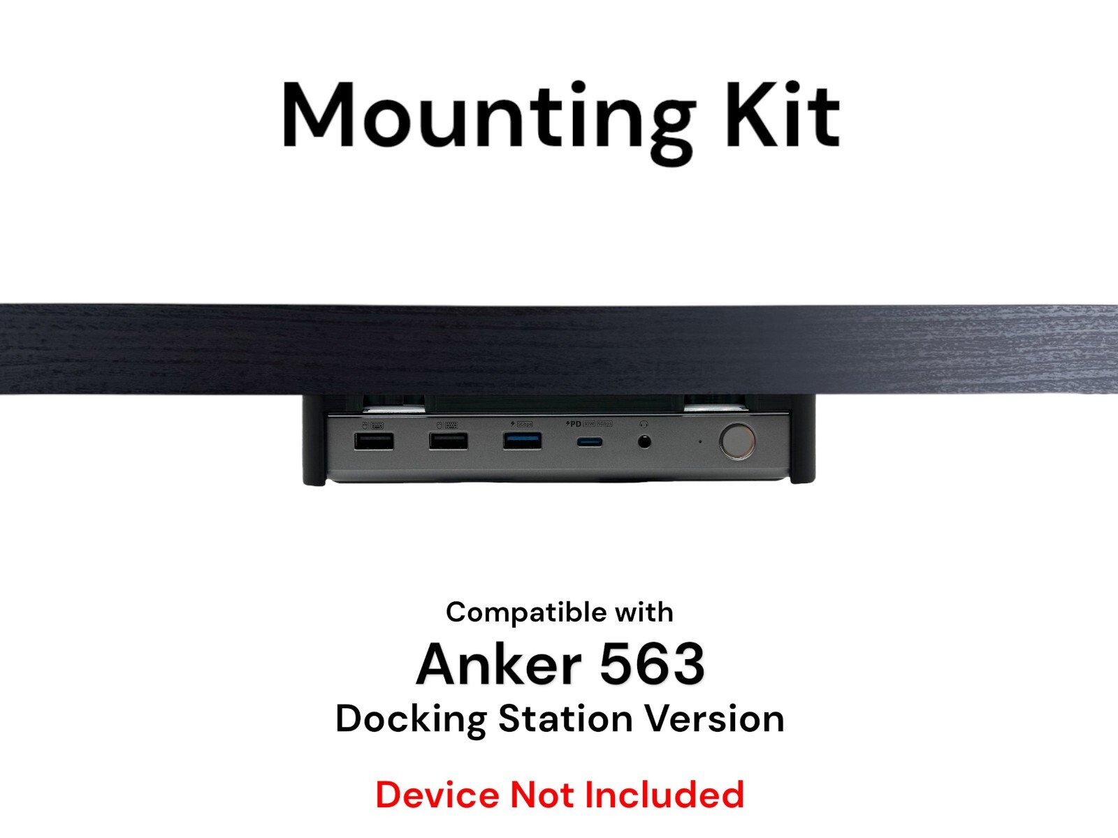 Desk Mount Kit for Anker 563 Hub & Docking Station - Under Desk Mount