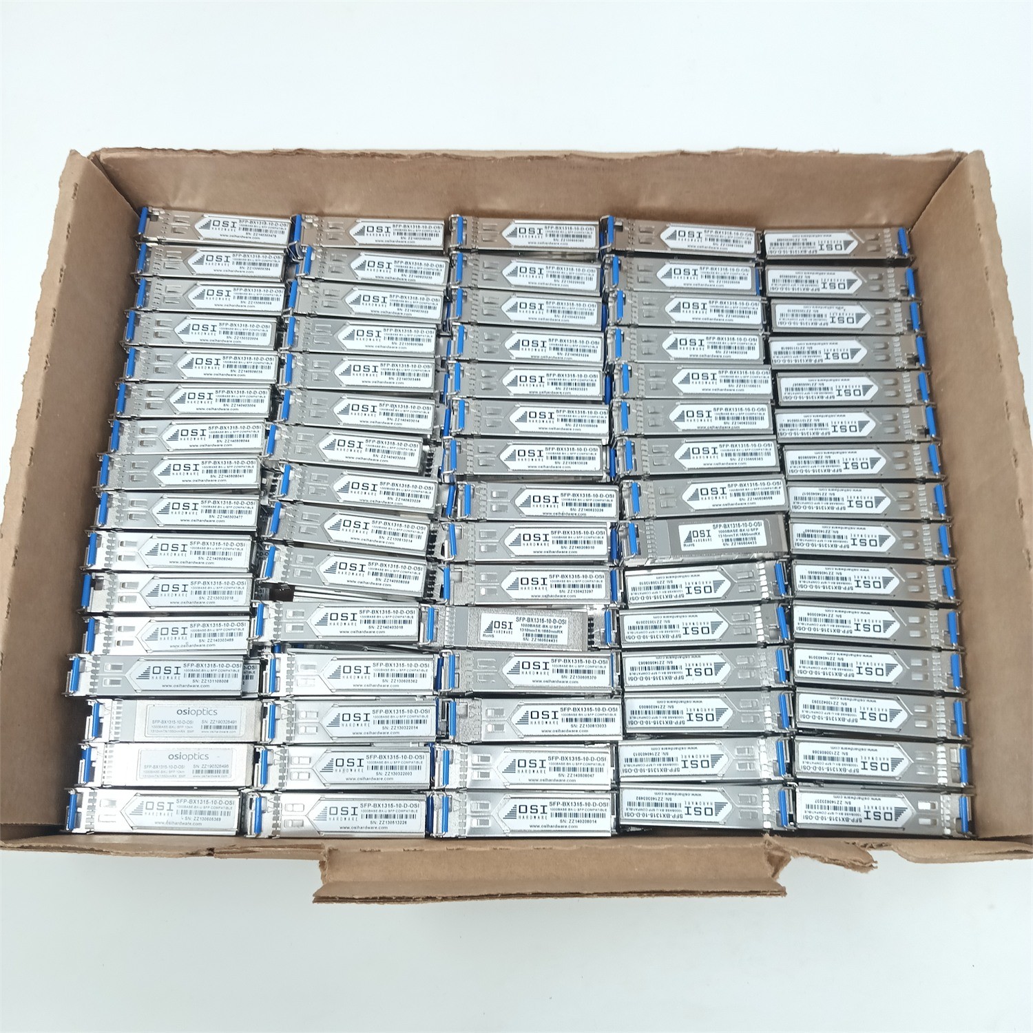[Lot of 200] OSI SFP-BX1315-10-D-OSI 1G BiDi SFP 1310/1550nm 10km BX-U