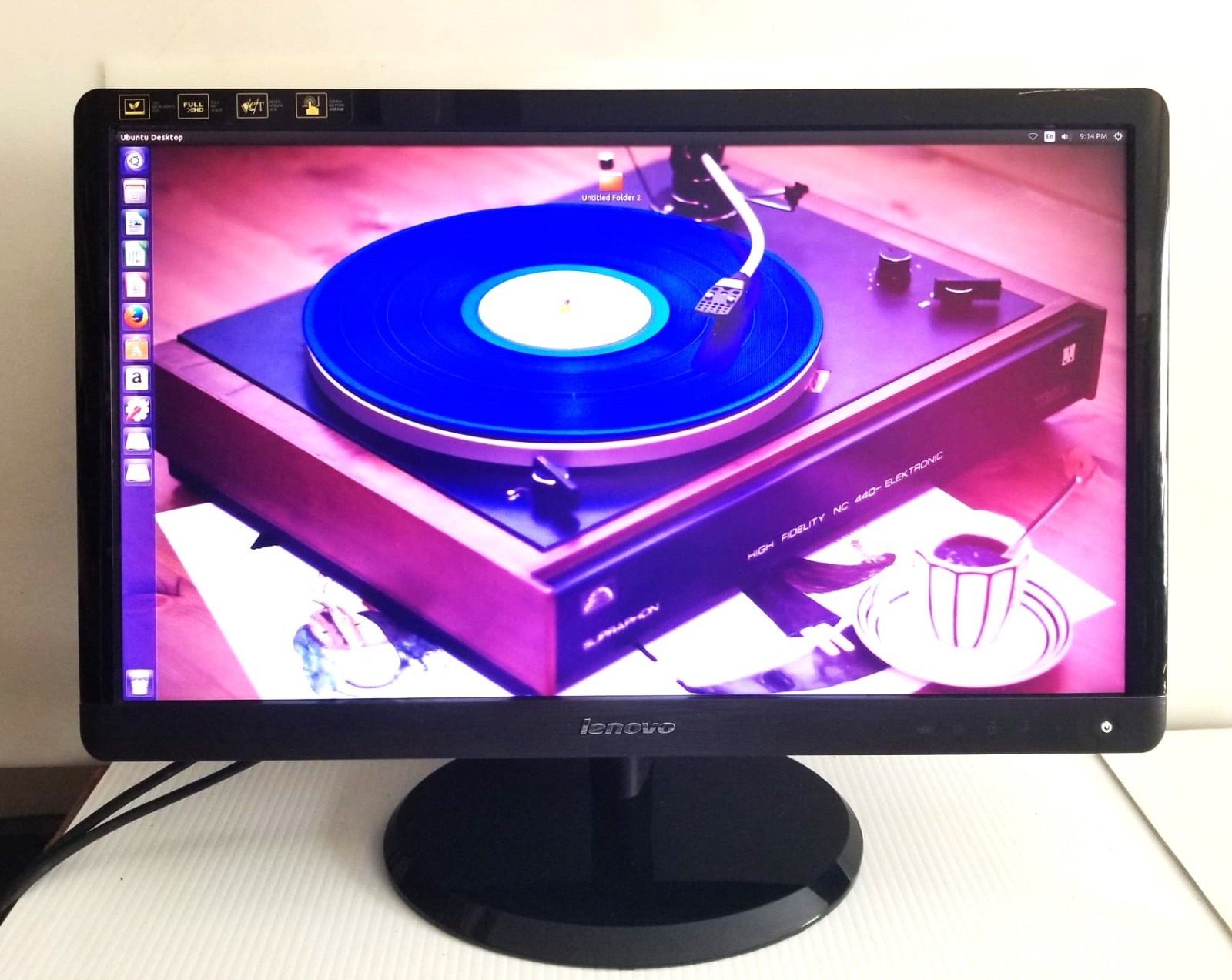 LENOVO 22" WIDESCREEN MONITOR L2262WA WITH POWER AND VGA CORDS TESTED