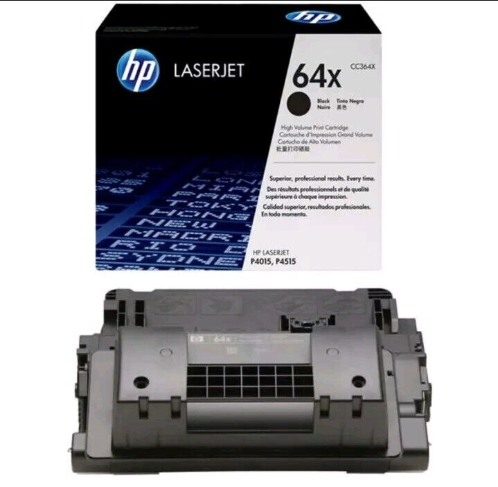 NEW HP CC364X 64X Toner Cartridge Genuine SEALED BOX, Minor box Damage