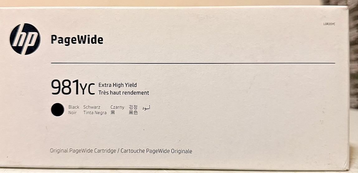 HP 981YC Extra High Yield L0R20YC Ink Cartridge - Black Sealed EXP 11/2025