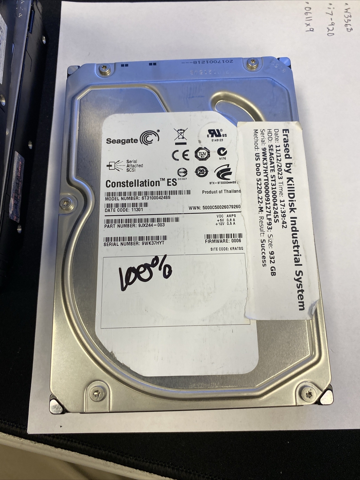 Seagate Constellation ES.3 1000GB, Internal,7200 RPM,3.5 inch (ST1000NM0033)...