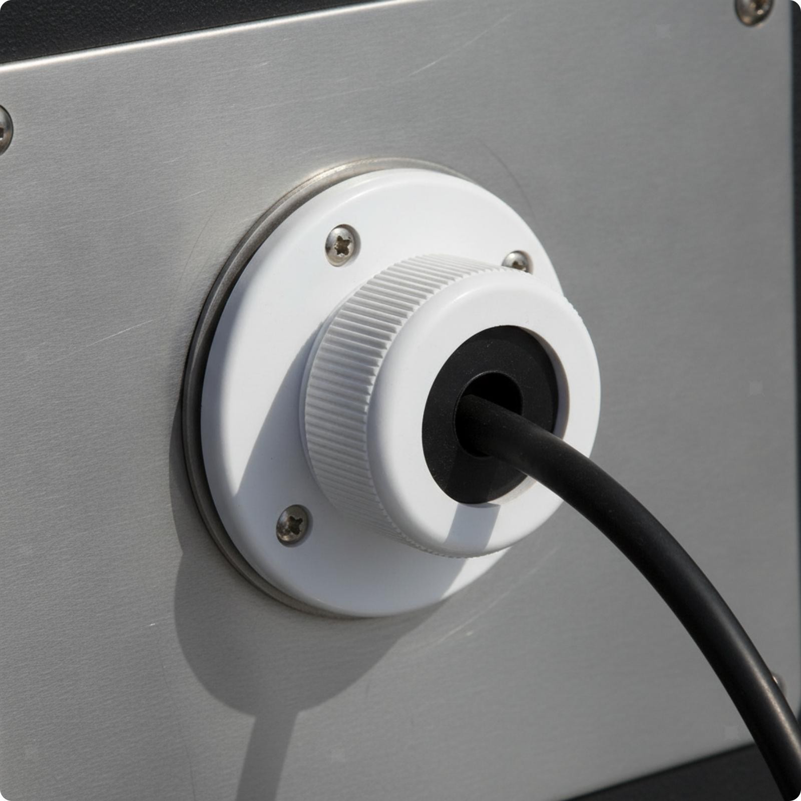 Cable Pass-Through Grommet Synthetic Bushing Compact for Marine, Machinery
