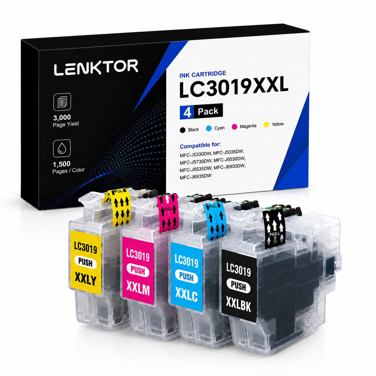 LC3019XXL 4PK 4Color Ink MFC-J6930DW MFC-J6730DW MFC-J6530DW MFC-J5335DW J5330DW