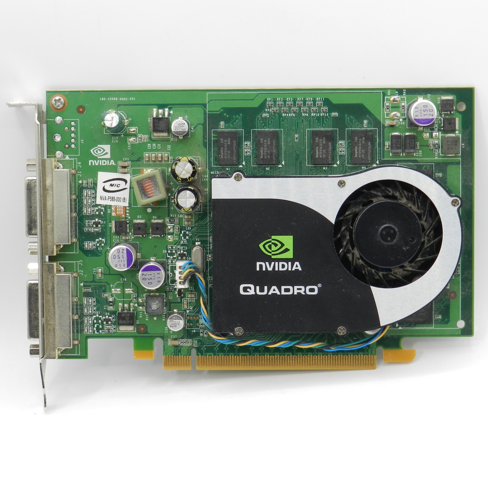 NVIDIA Quadro FX 570 256MB DDR2 Dual DVI PCIe x16 1.1 GPU Video Card - TESTED
