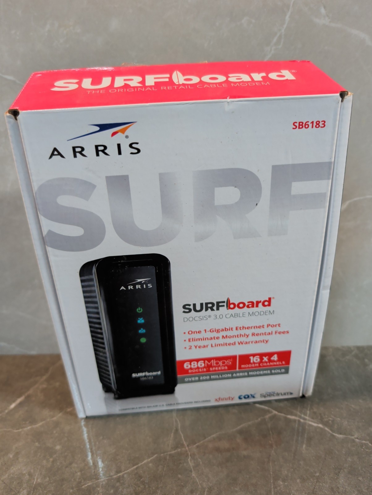 ARRIS SURFboard SB6183 DOCSIS 3.0 Cable Modem Brand New In Box