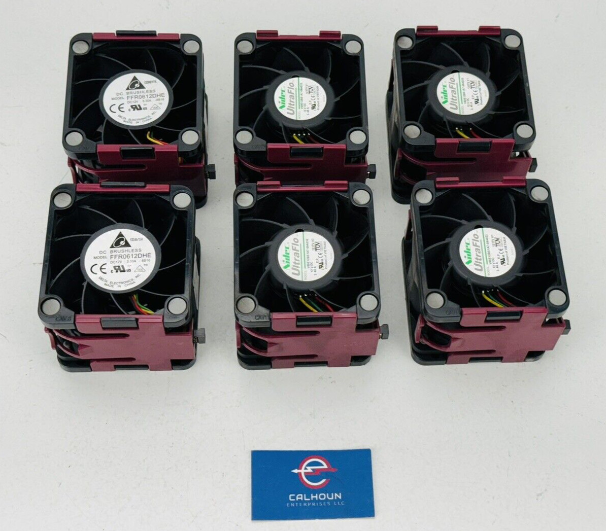 (LOT OF 6) HP Server Cooling Fans 496066-001 DELTA & Nidec FFR0612DHE *WARRANTY*