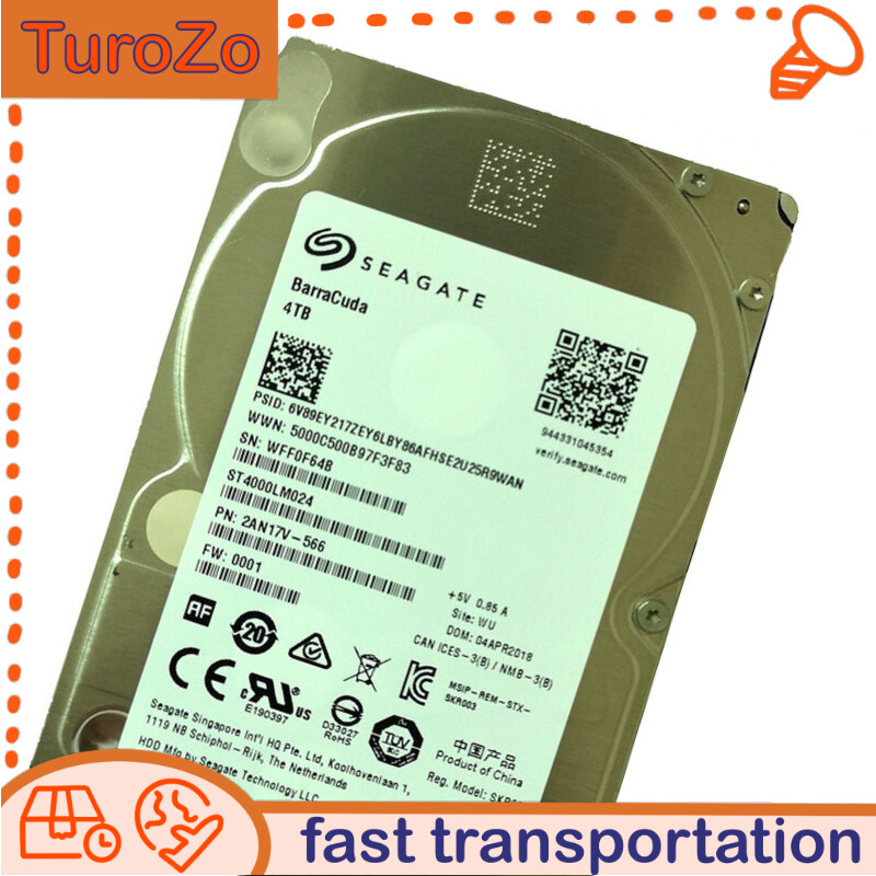 ST4000LM024 Seagate Barracuda 4TB 128MB SATA 2.5" Laptop Hard Disk Drive -15mm