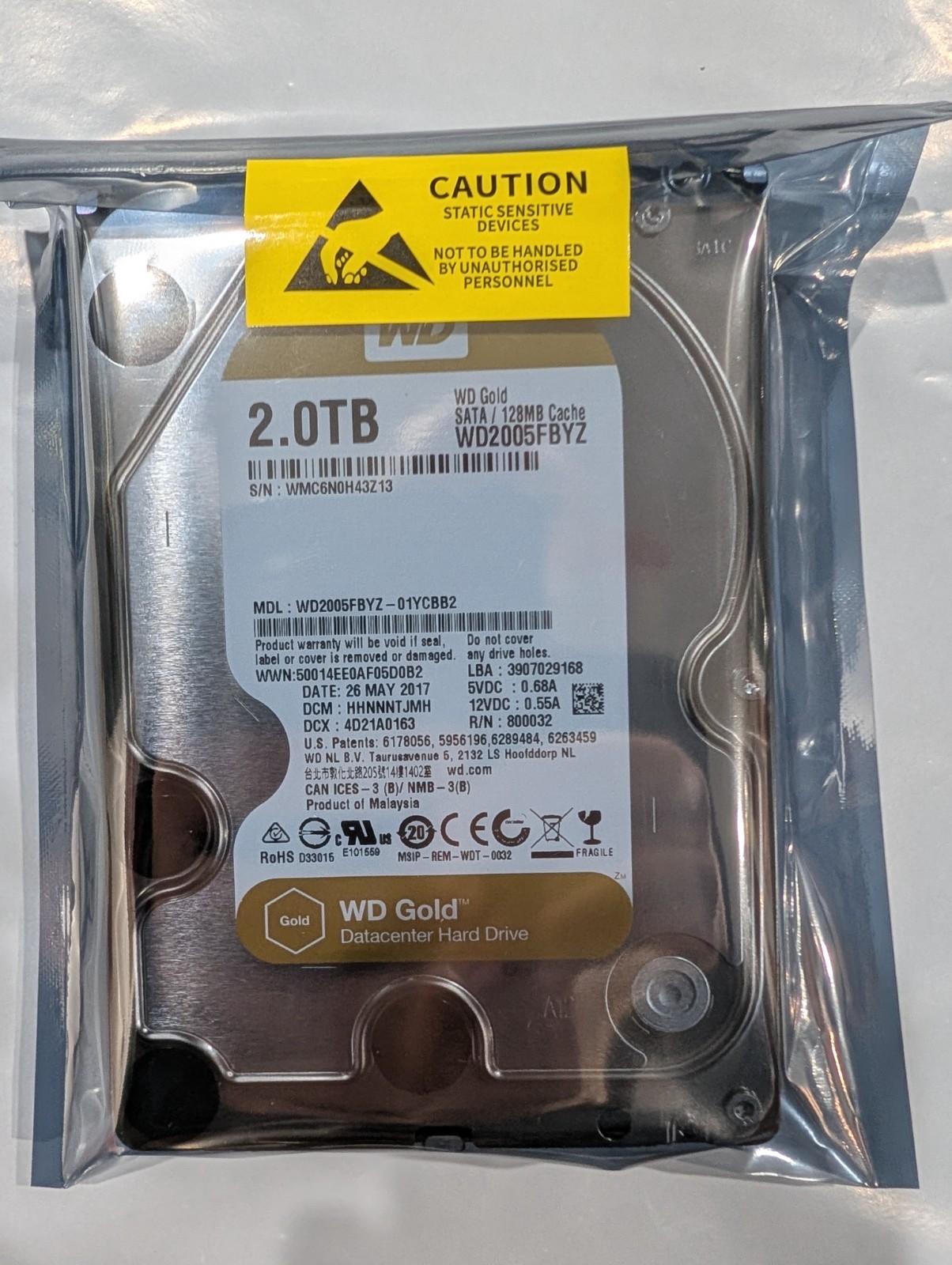 Hard Drives 2TB 3TB 4TB 500GB Lot of options HP Western Digital Seagate HPE