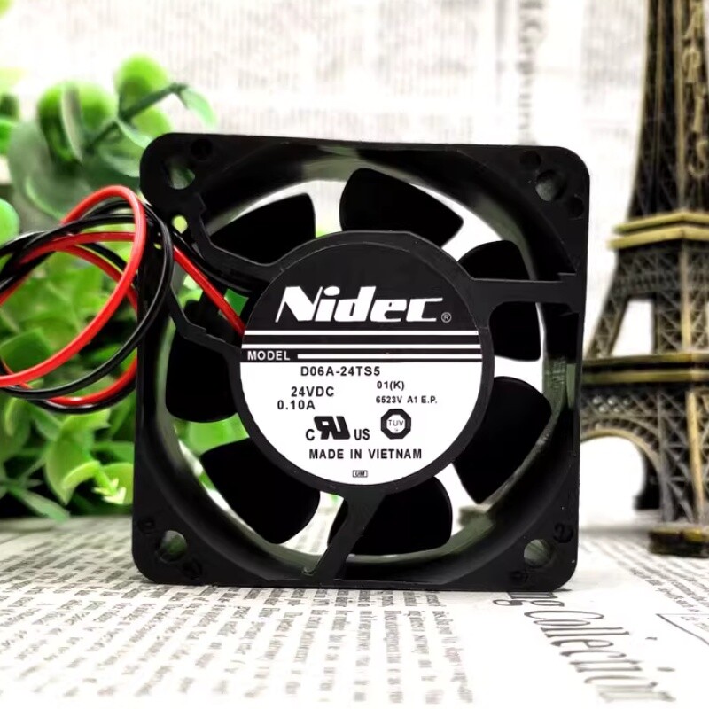 10PCS NEW NIDEC D06A-24TS5 05 24V 0.10A Inverter Cooling Fan D06A24TS5 6CM