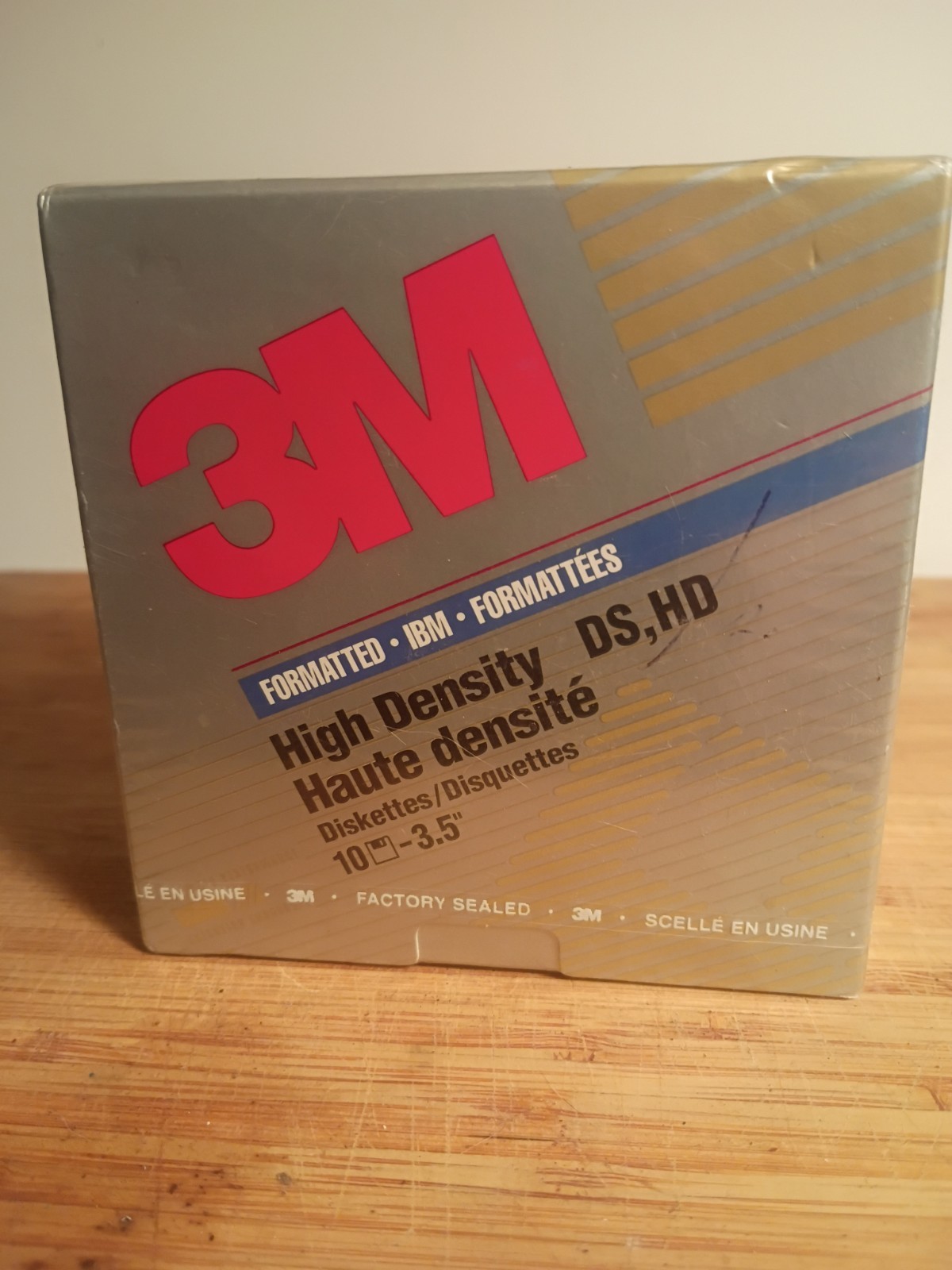 3M High Density DS,HD 3.5-Inch Floppy Disk 1.44MB Recordable 10-Pack Sleeve