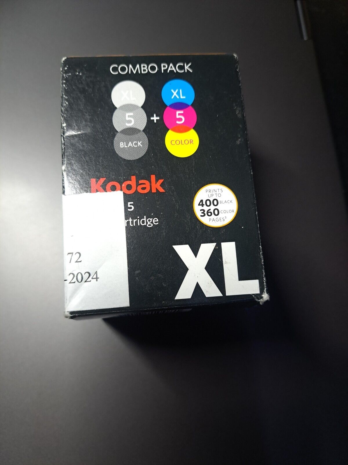 New - Genuine Kodak Verité 5 XL Black + Color XL Ink Cartridges AL11UA Combo