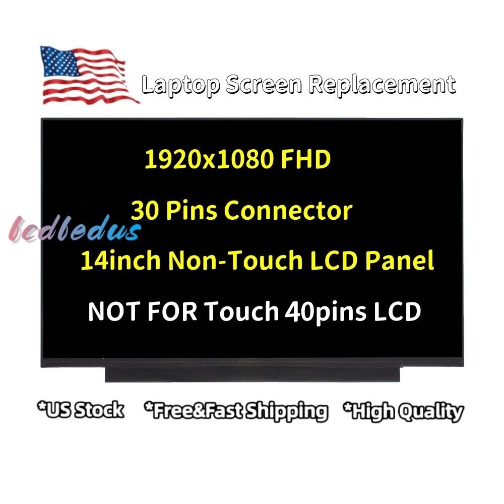 New For Lenovo LP140WFA-SPD1 5D10R29528 FHD LCD LED Screen Non-Touch Replacement