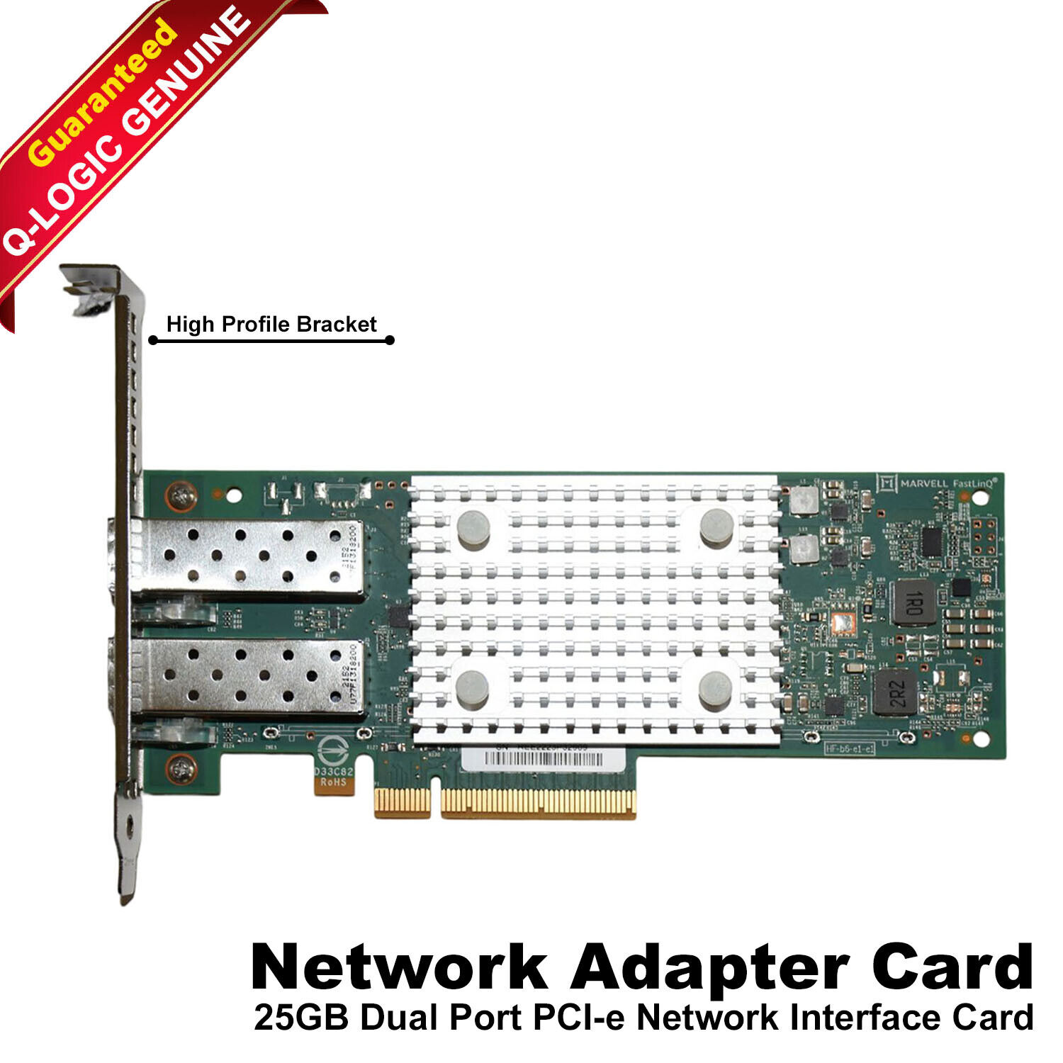 Dell QLogic QL41262HFCU-DE 25/10GB SFP+ Dual Port Converged Network Card 51GRM