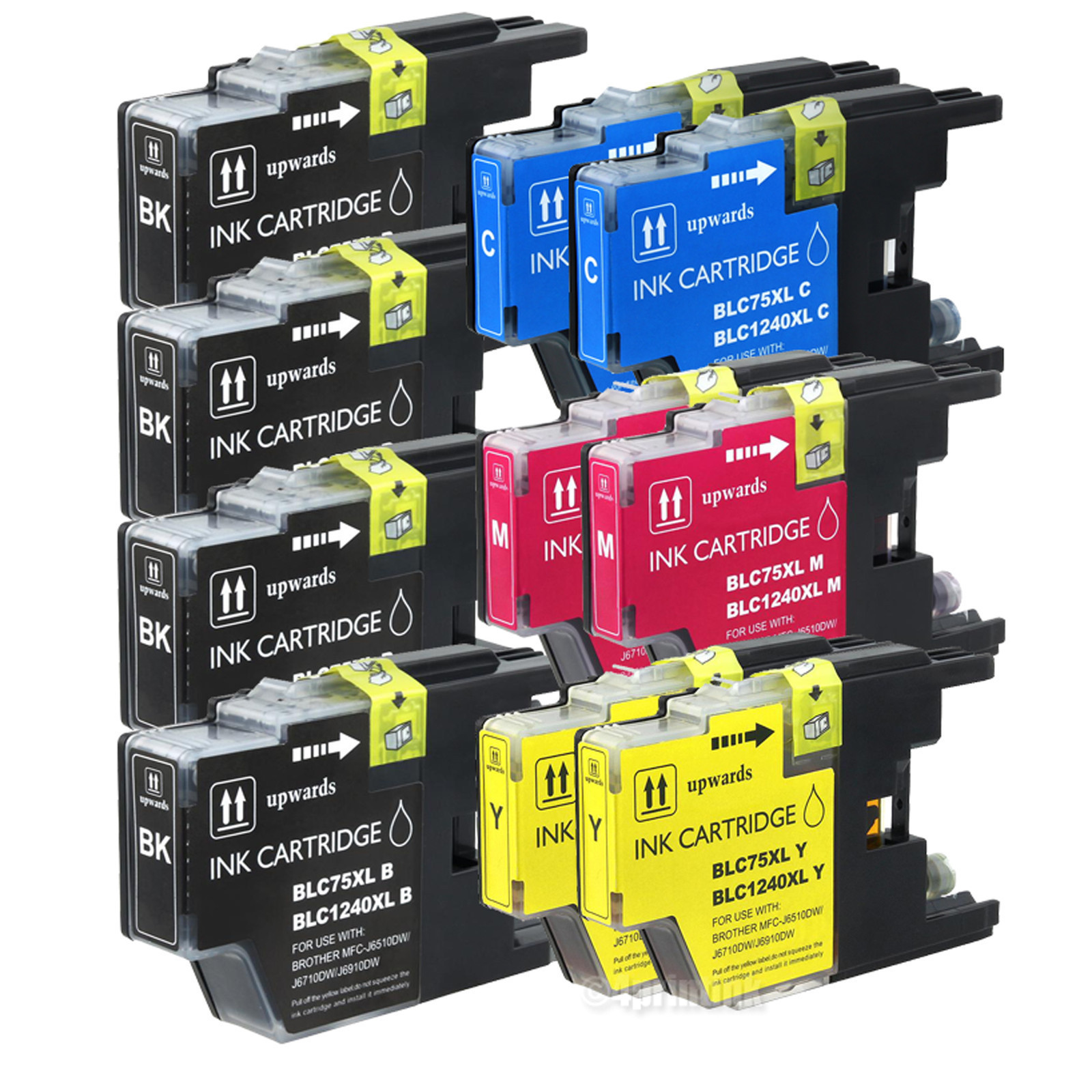 10 Pack Compatible Brother LC-71 LC-75 LC-79 Ink Cartridges for inkjet printers