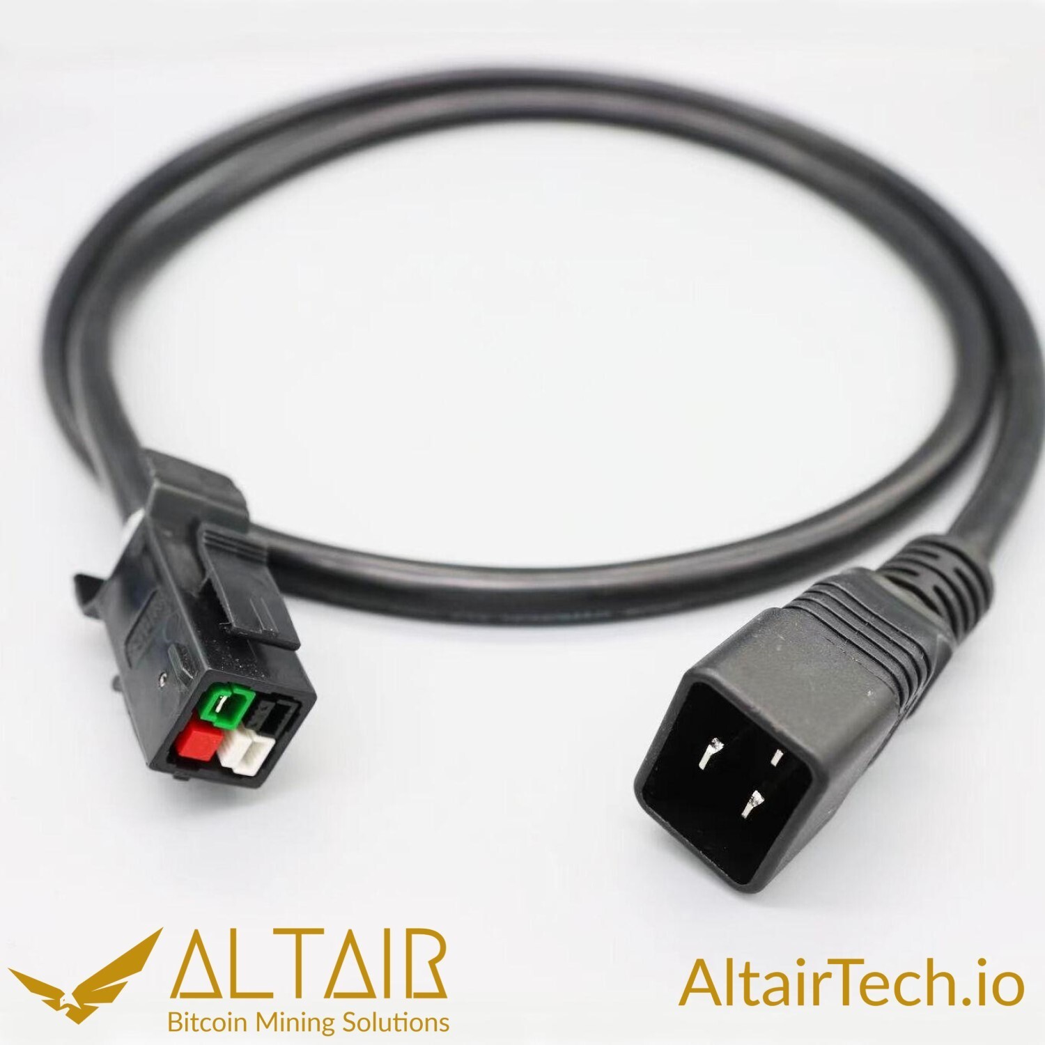 AltairTech.io IEC C20 to P13 Heavy Duty Power Cord, 4 ft, 12 AWG, 20A