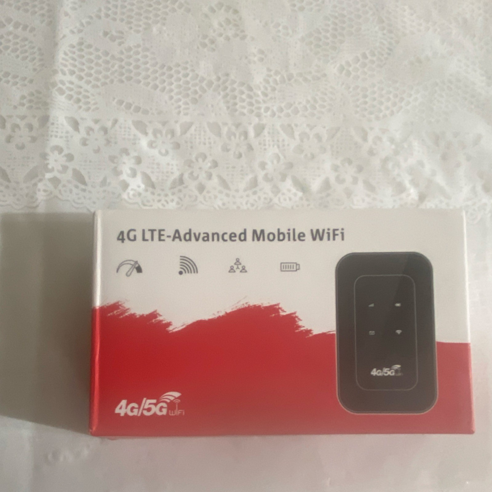 4G/5G LTE Wi-Fi Hotspot Modem Unlocked Portable Wireless 150 Mbps Black