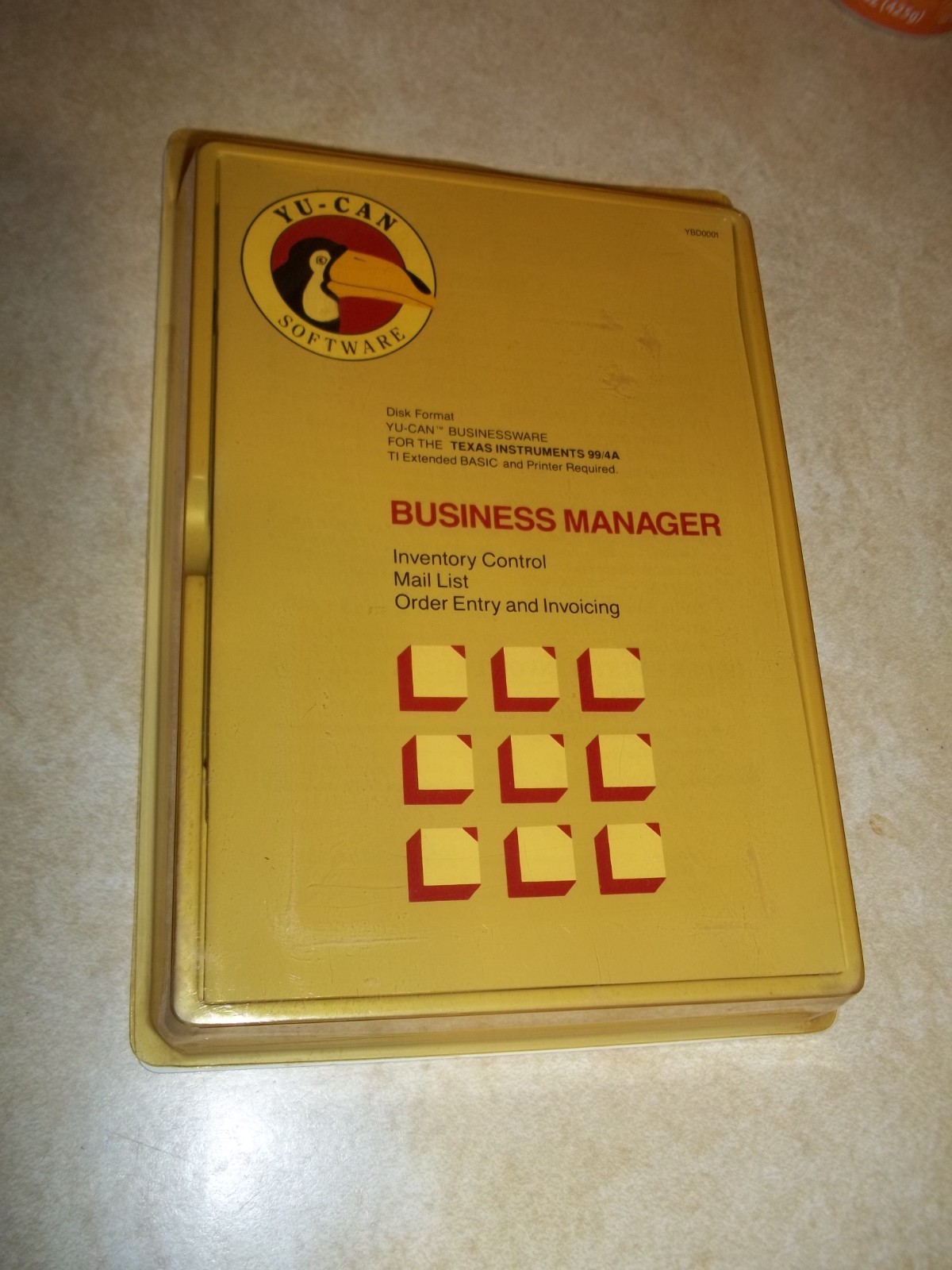 NEW TI-99/4A TI-99/4 Disk BUSINESS MANAGER Diskette Software RARE 3rd Yu-Can