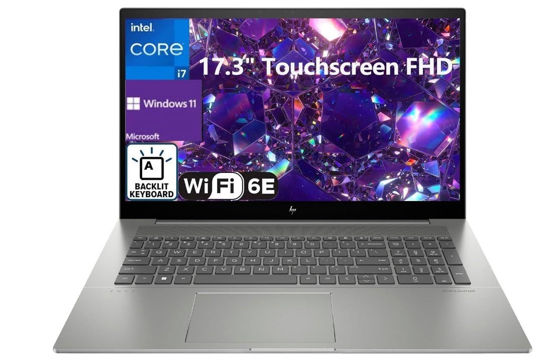 HP ENVY 17 CR*+I7-13th Gen+10 Core/12-Thread+2TB M2 G-4 SSD+32GB RAM+NVIDIA GPU