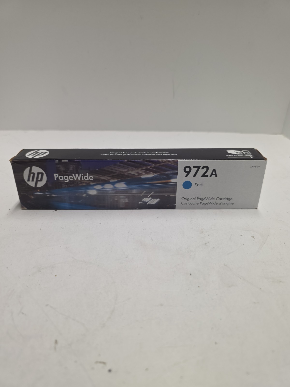 New Hp Ink Genuine Cartridge 972A Cyan PageWide  Expire 10/26 L0R86AN Unopened