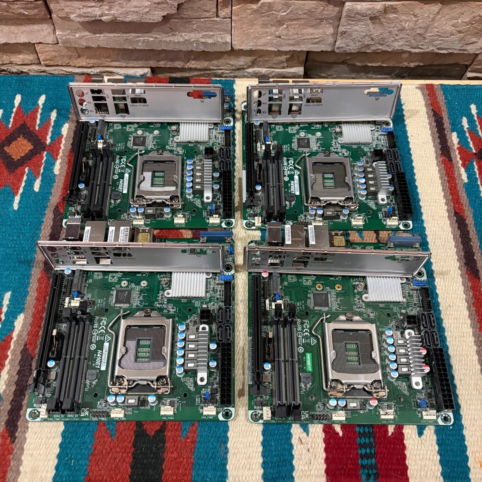 LOT OF 4 Aptio H410E1 Commercial Embedded ITX Motherboard 10th LGA1200 BIOS PW