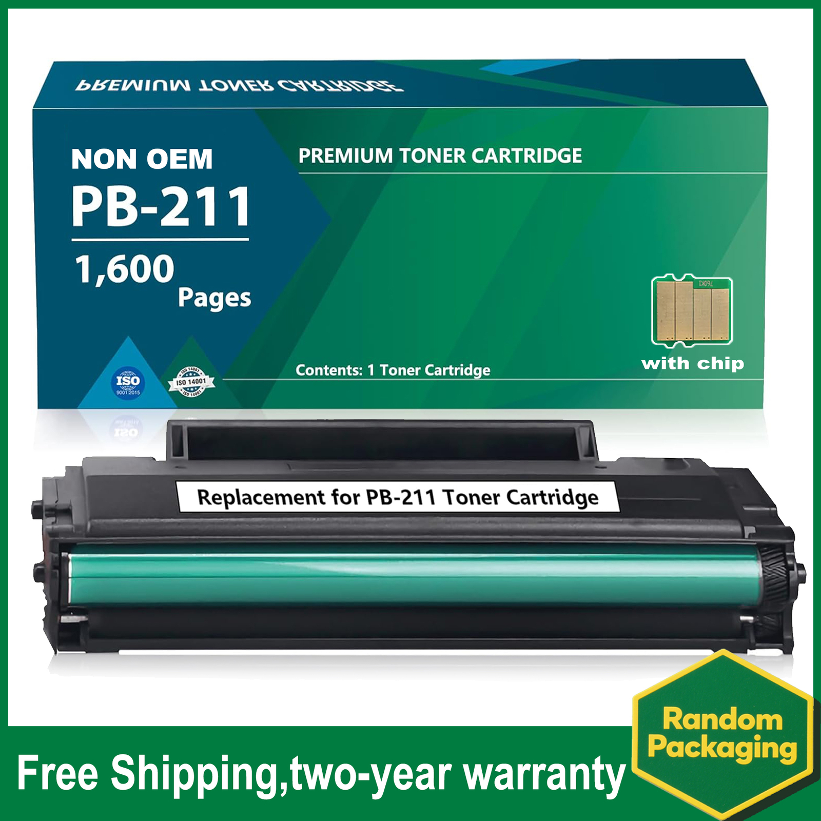 PB211 1PK Toner Cartridge for Pantum P2500 P2500W P2502W M6500NW M6550NW M6552NW